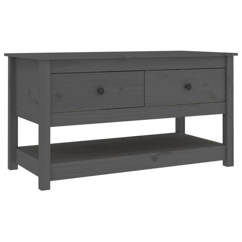 stradeXL Table basse Gris...