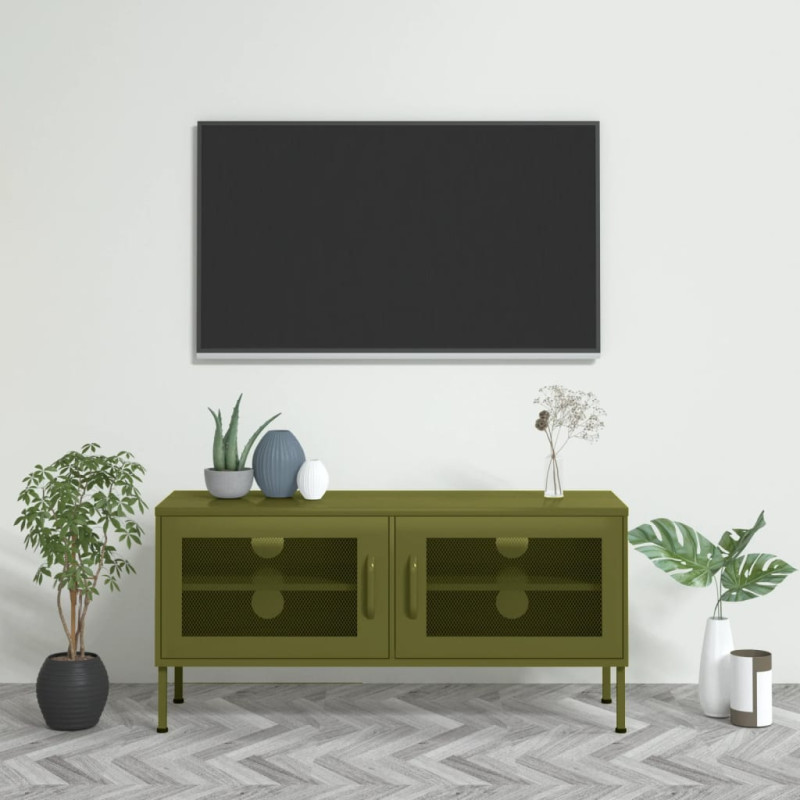 stradeXL TV Cabinet Olive...