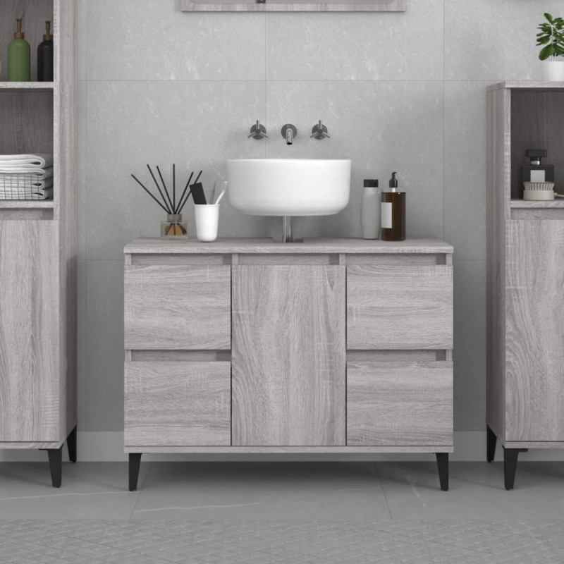 stradeXL Sink Cabinet Grey...