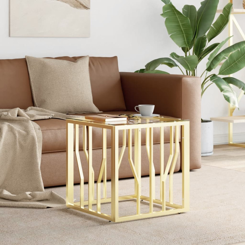 stradeXL Coffee Table Gold...