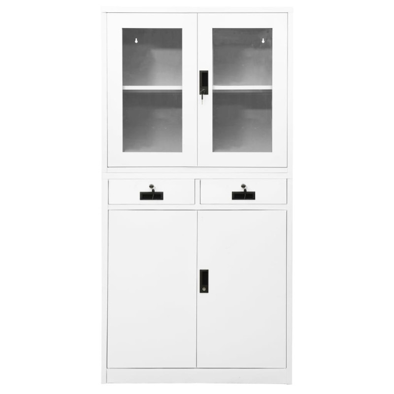 vidaXL Office Cabinet White...