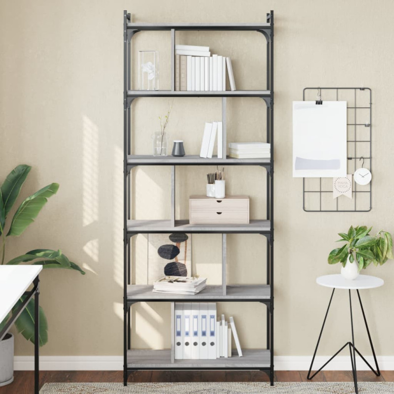 stradeXL Bookcase 6-Tier...