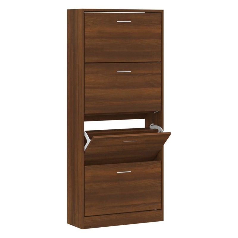 stradeXL Shoe Cabinet Brown...