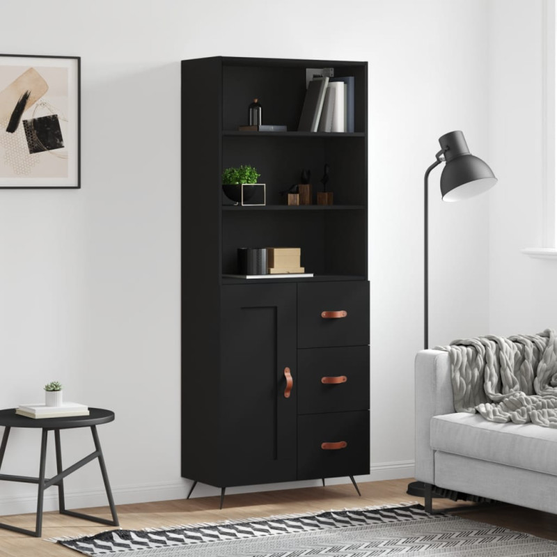 stradeXL Highboard Schwarz...