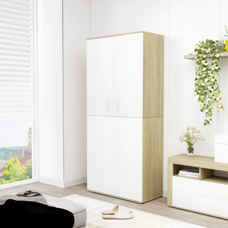 stradeXL Shoe Cabinet White...