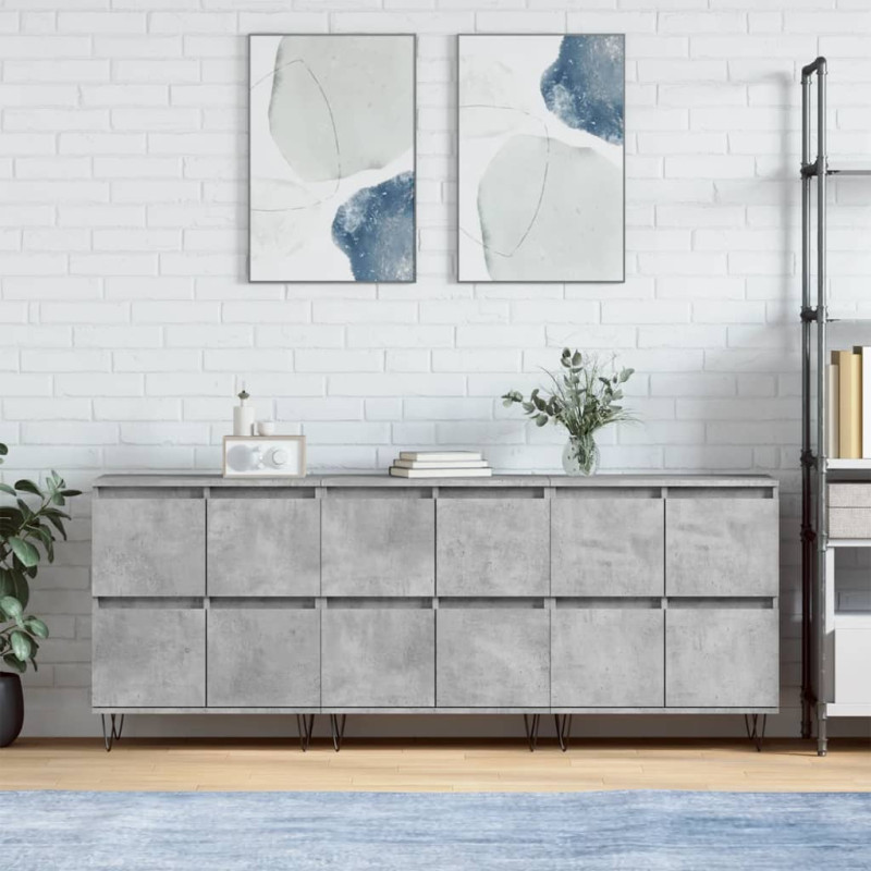 stradeXL Sideboards 3 pcs...