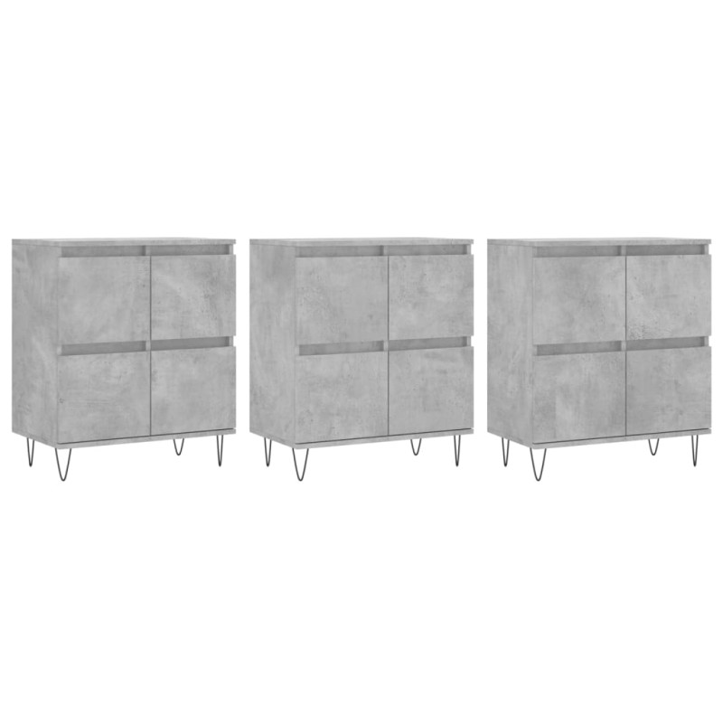 stradeXL Sideboards 3 pcs...