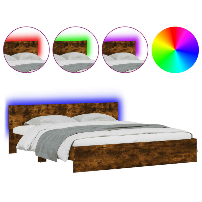 stradeXL Bed Frame with LED...