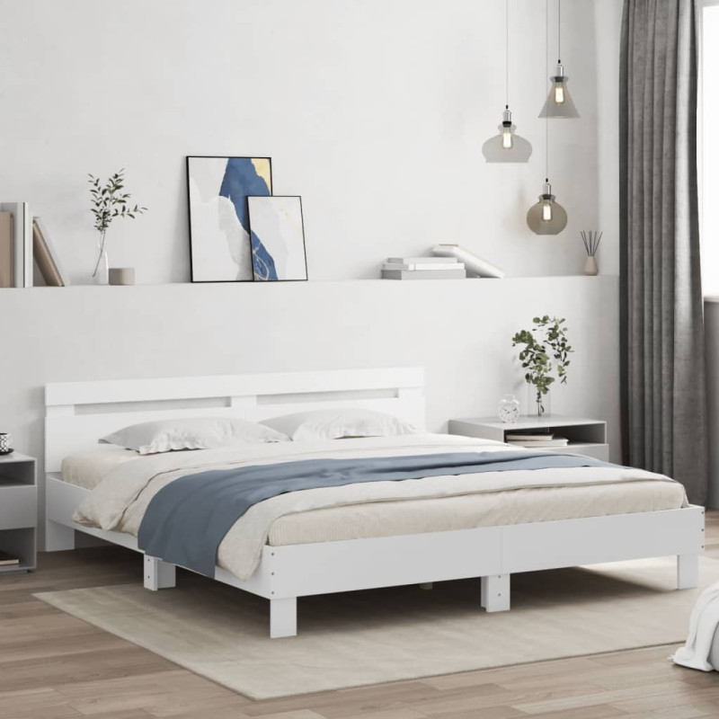 stradeXL Bed Frame with LED...