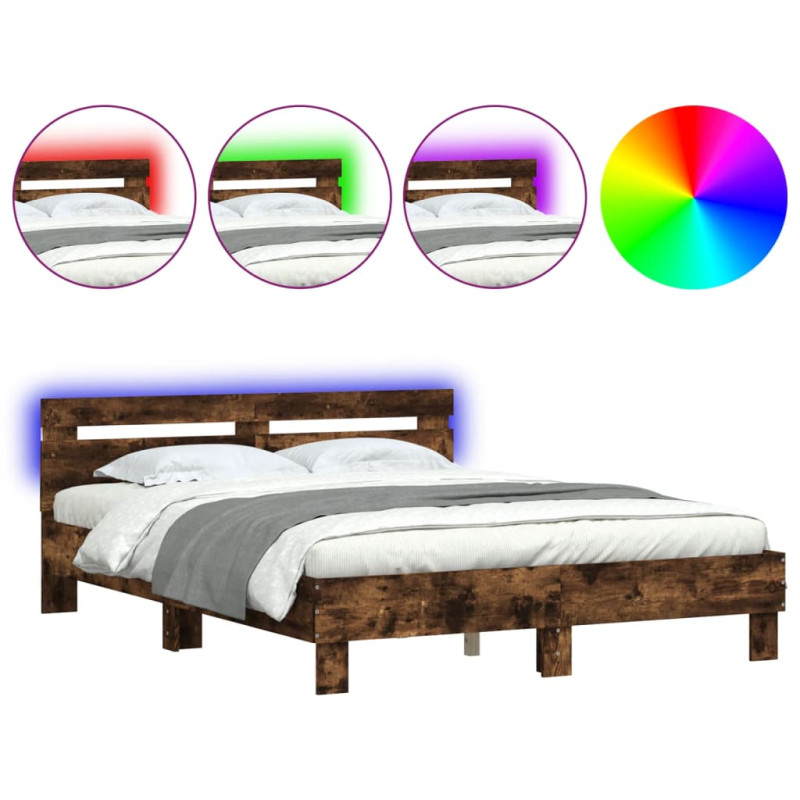 stradeXL Bed Frame with LED...