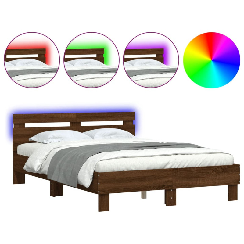 stradeXL Bed Frame with LED...