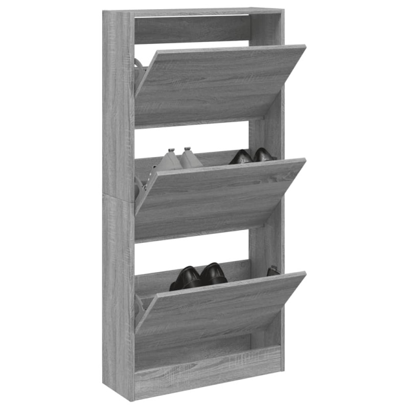 stradeXL Shoe Cabinet Grey...