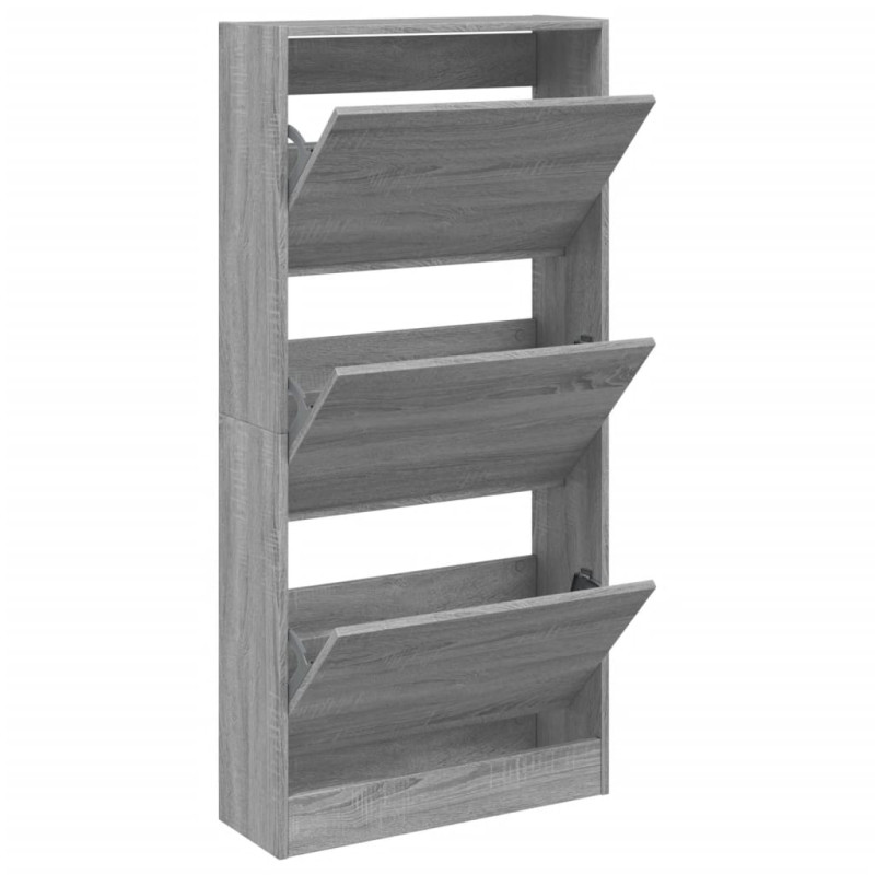 stradeXL Shoe Cabinet Grey...