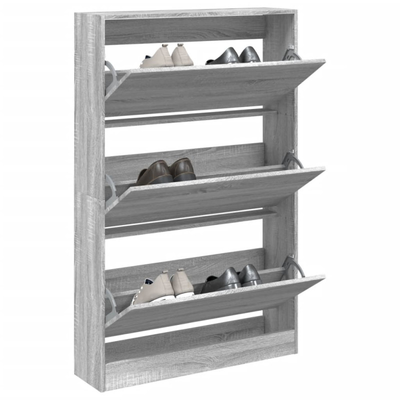 stradeXL Shoe Cabinet Grey...