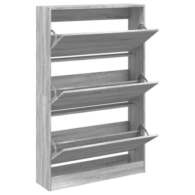 stradeXL Shoe Cabinet Grey...