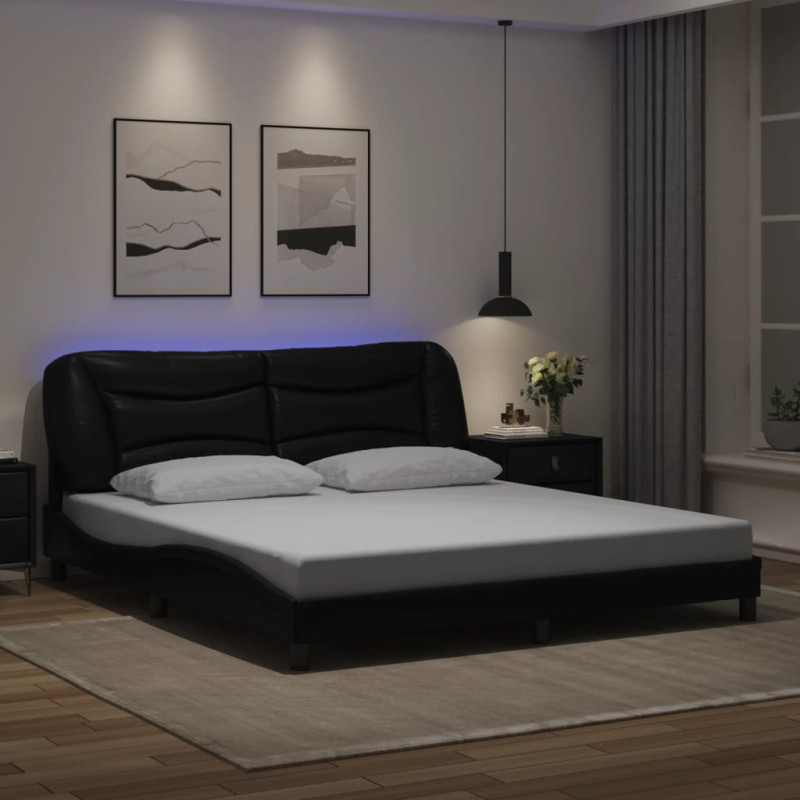 stradeXL Bed Frame with LED...