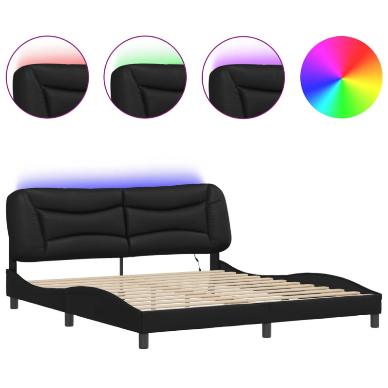 stradeXL Bed Frame with LED...