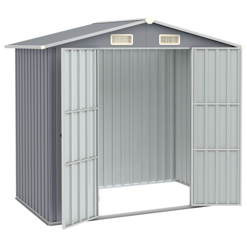 stradeXL Garden Shed Grey...