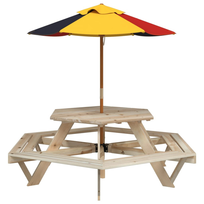 stradeXL Picnic Table for 6...