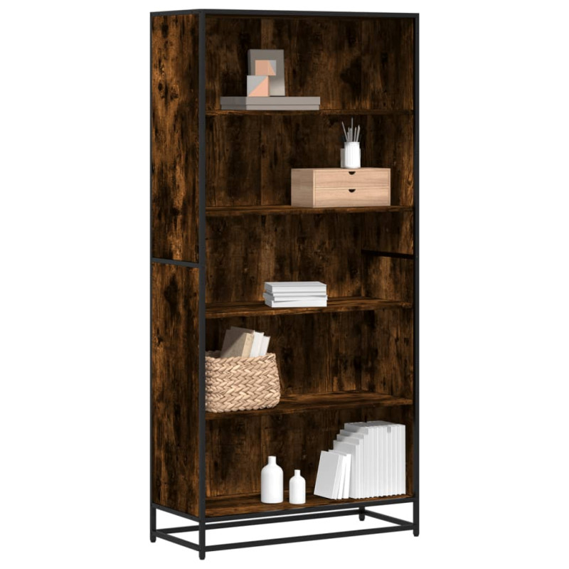 stradeXL Bookcase Smoked...