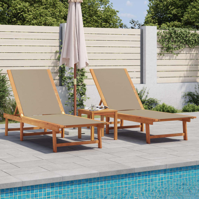 stradeXL Sun Loungers 2 pcs...