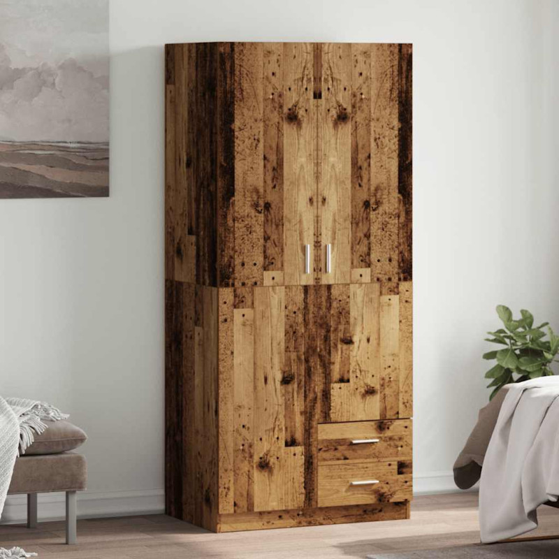 stradeXL Wardrobe Old Wood...