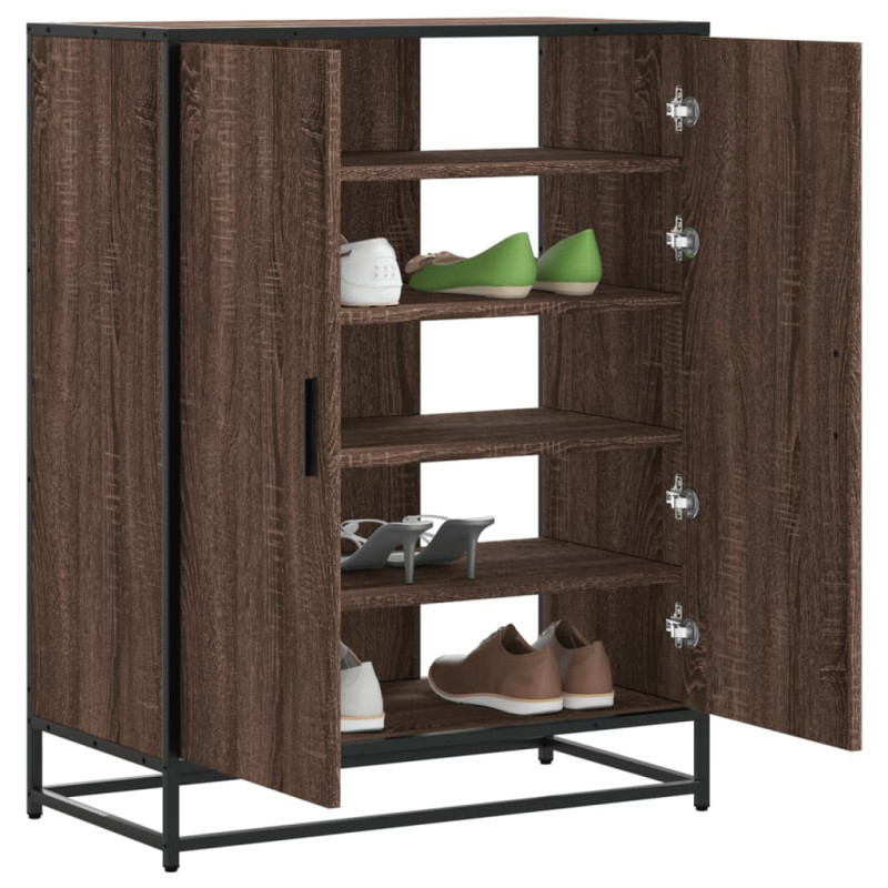 stradeXL Shoe Cabinet Brown...