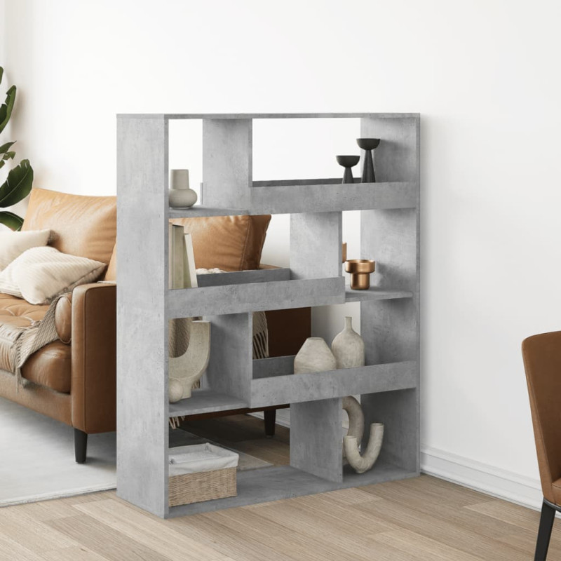 stradeXL Bookcase Concrete...