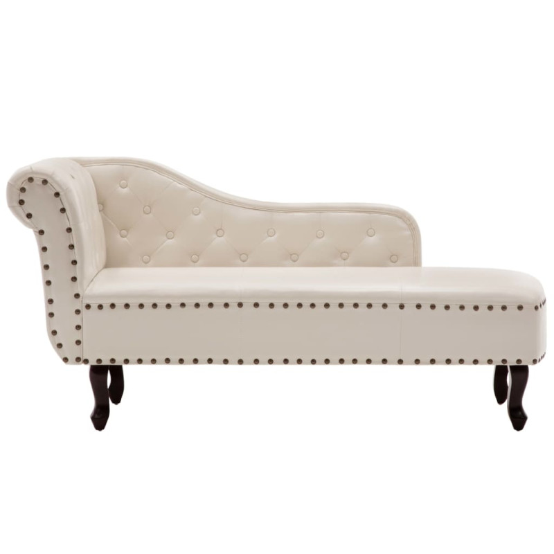 stradeXL Chaiselongue Creme...