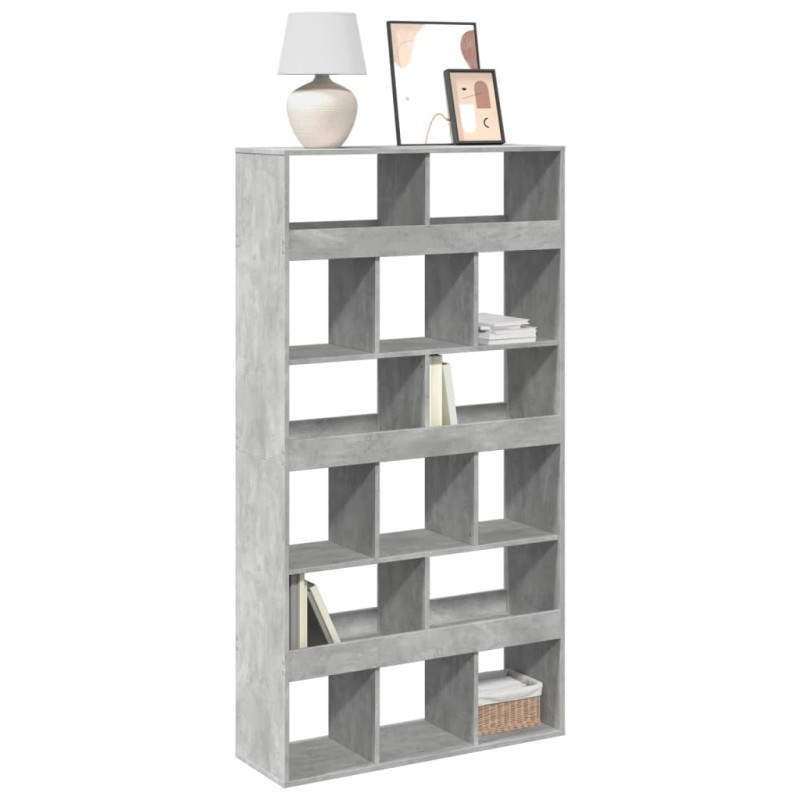 stradeXL Bookcase Concrete...