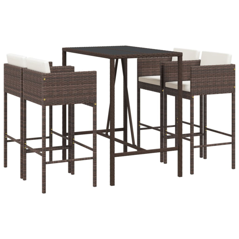 stradeXL 5 Piece Garden Bar...