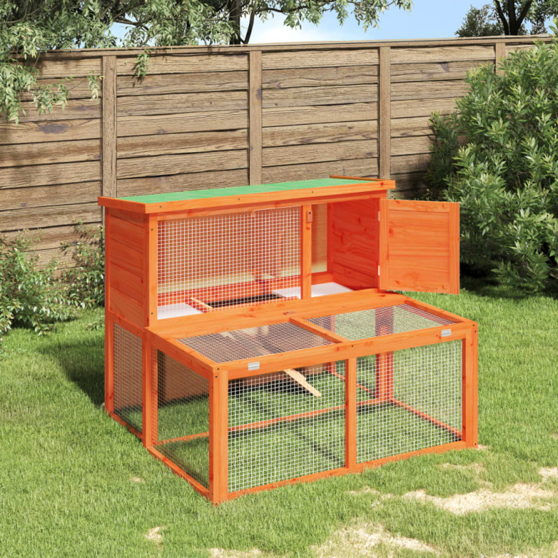 stradeXL Rabbit Hutch Brown...