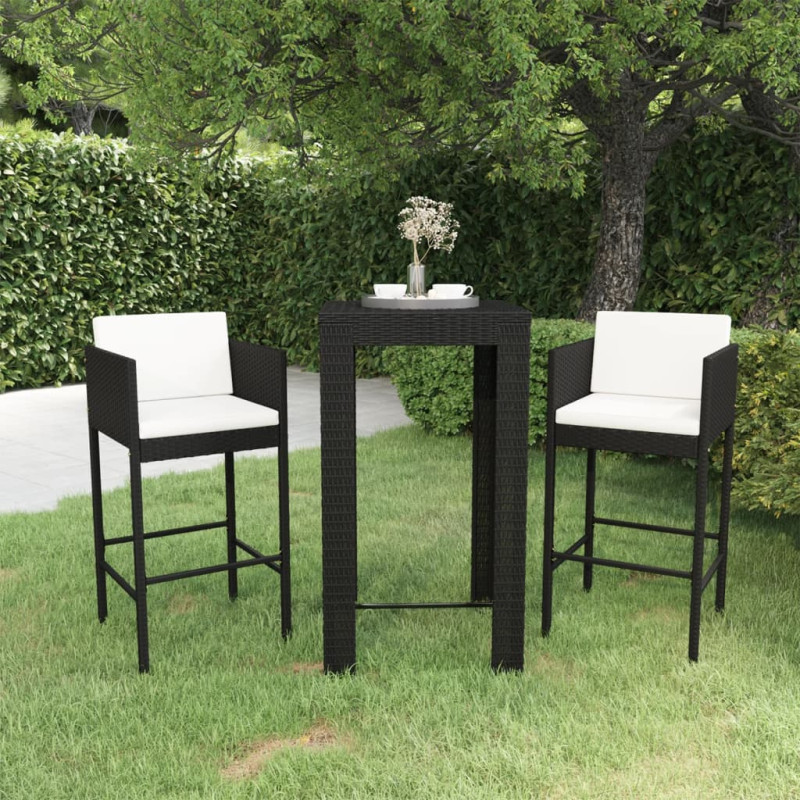 vidaXL 3 Piece Garden Bar...