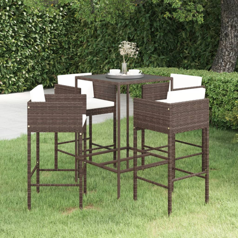 stradeXL 5 Piece Garden Bar...