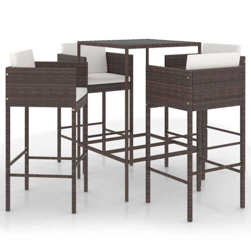 stradeXL 5 Piece Garden Bar...