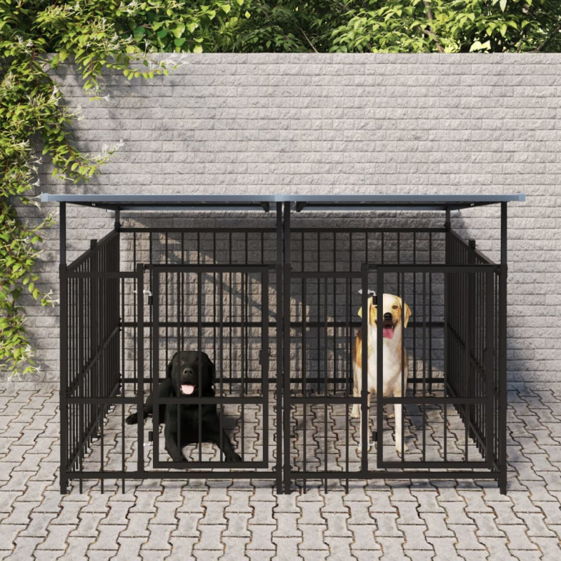 stradeXL Outdoor Dog Kennel...