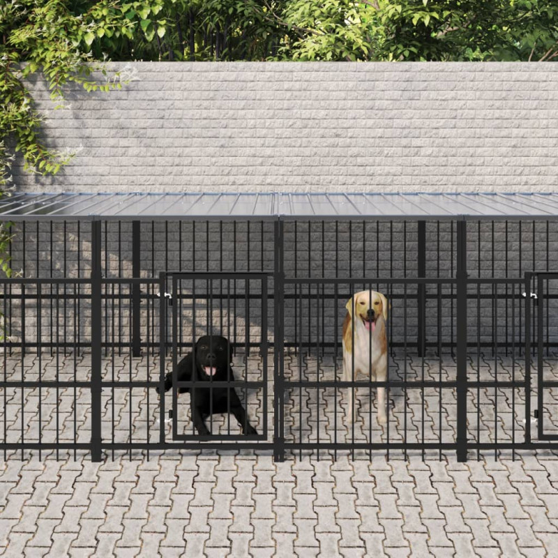 stradeXL Outdoor Dog Kennel...