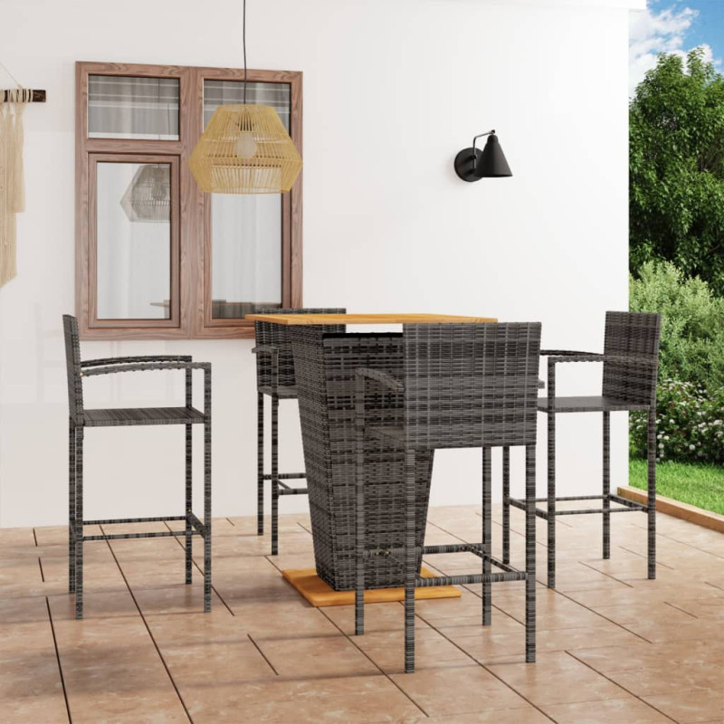 stradeXL 5 Piece Garden Bar...