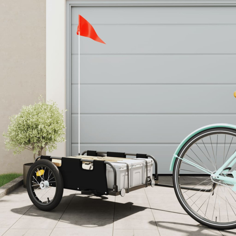 stradeXL Bike Trailer Black...