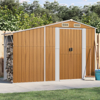 stradeXL Garden Shed Brown...