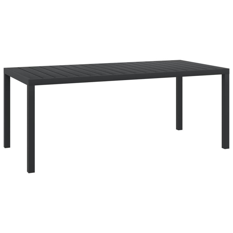 stradeXL Garden Table Black...