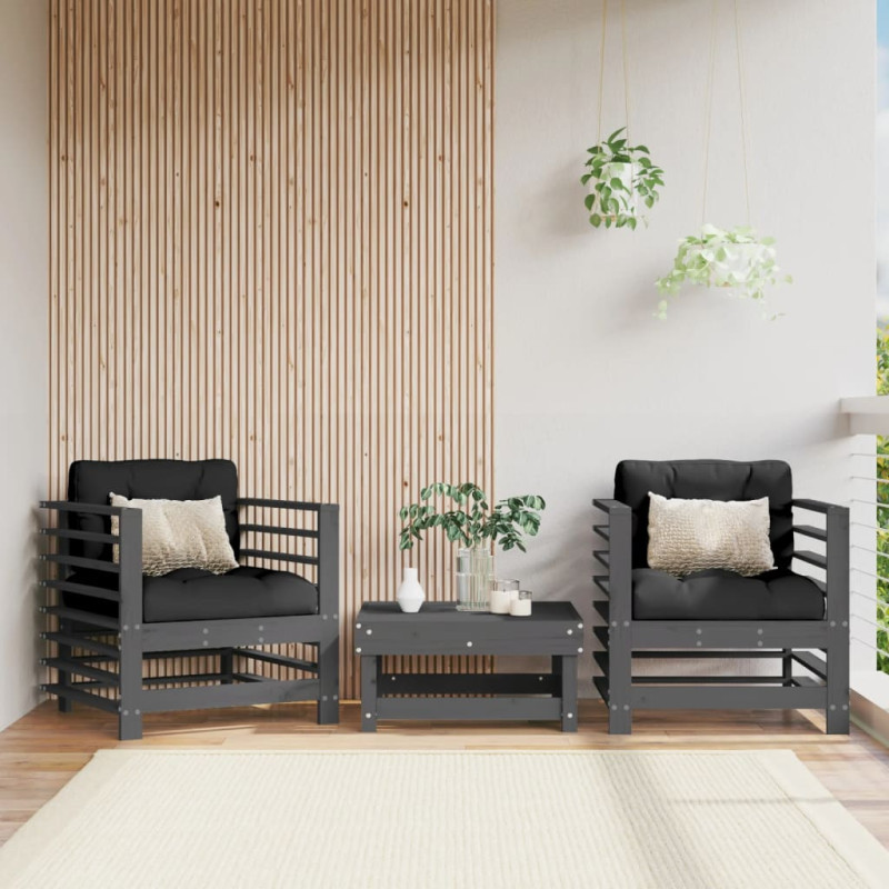 stradeXL Garden Chairs with...