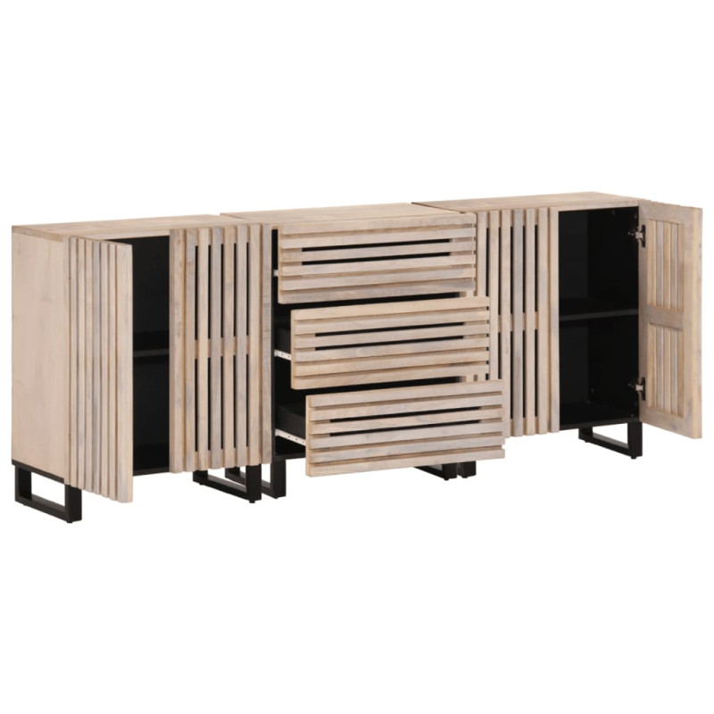 stradeXL Sideboards 3 pcs...