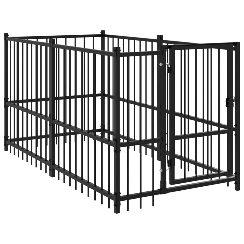 stradeXL Dog Kennel Black...