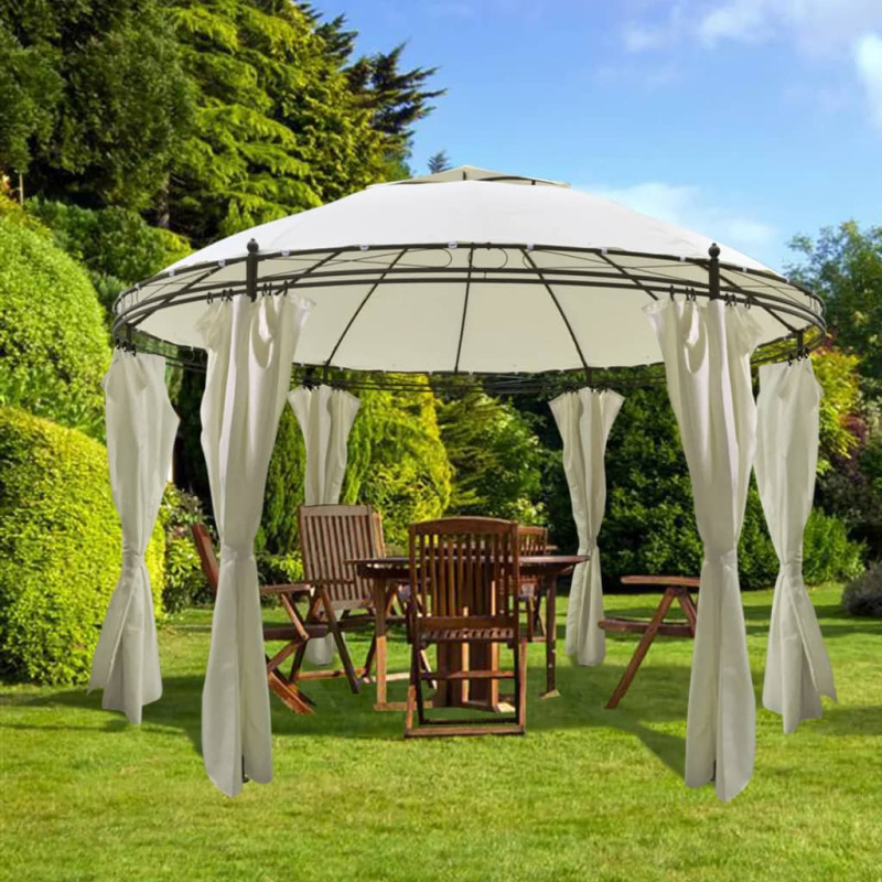 stradeXL Round Gazebo with...