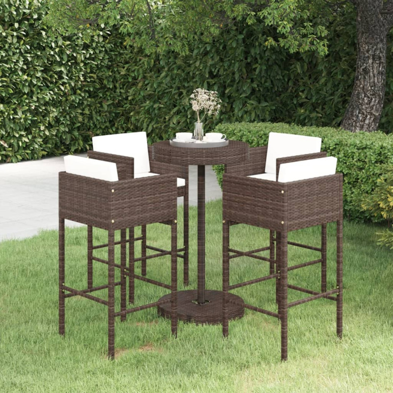 stradeXL 5 Piece Garden Bar...