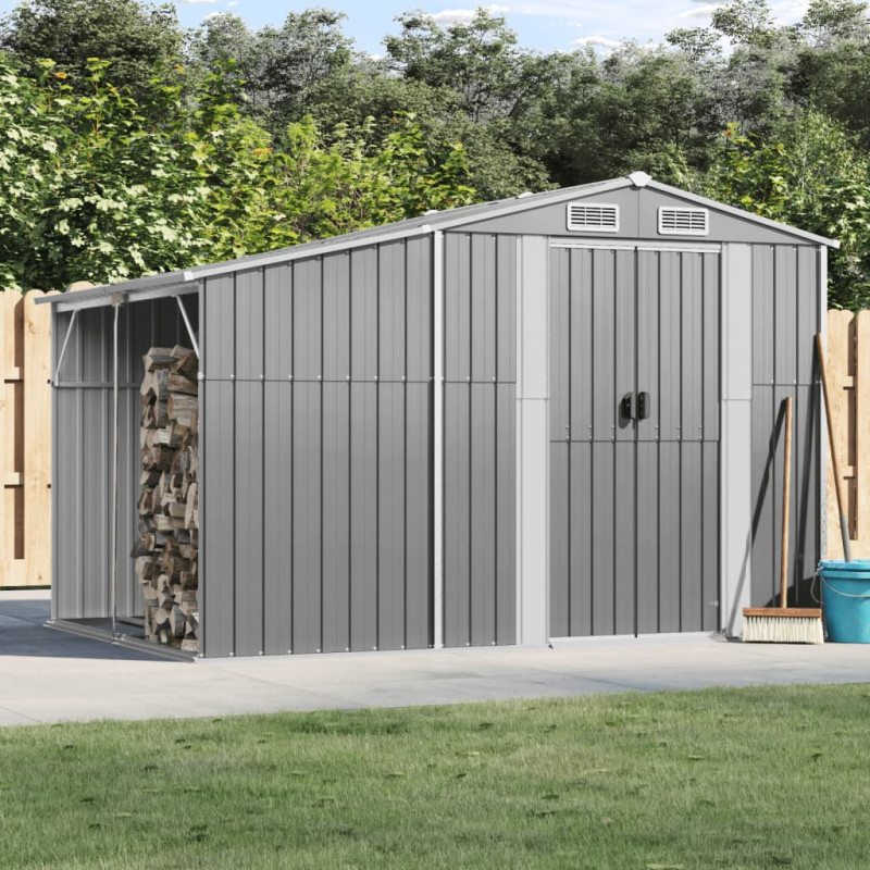 stradeXL Garden Shed Grey...