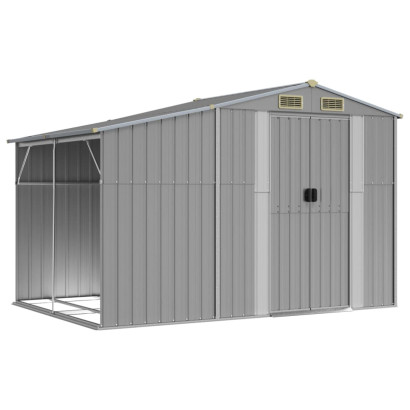 stradeXL Garden Shed Grey...