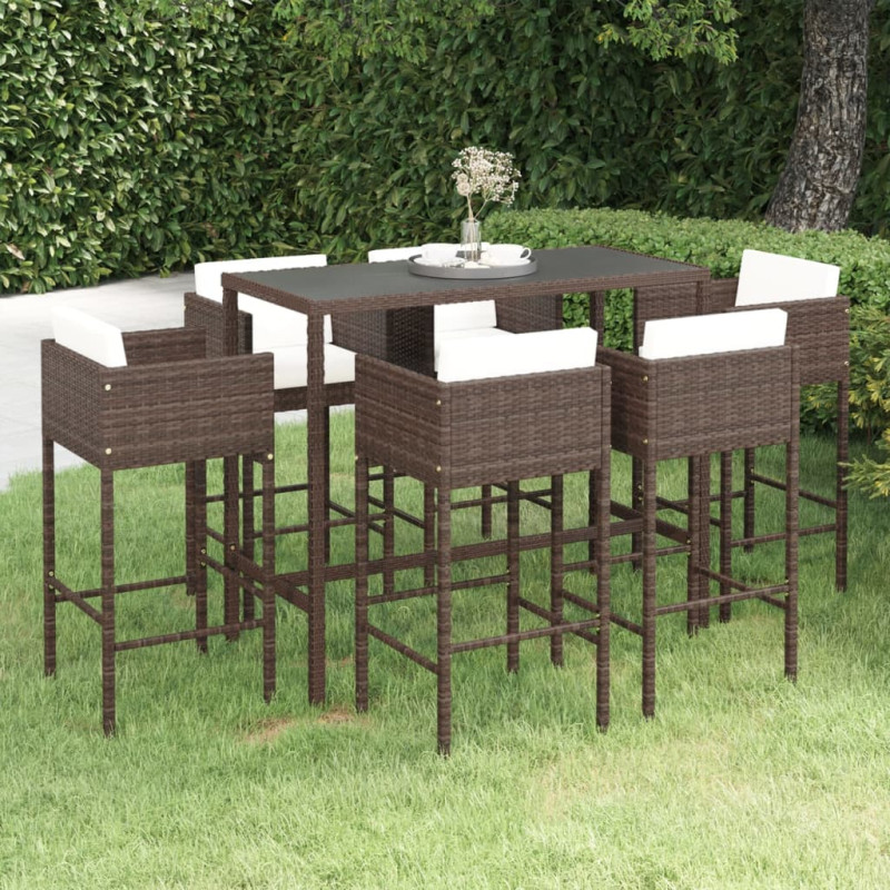 stradeXL 7 Piece Garden Bar...