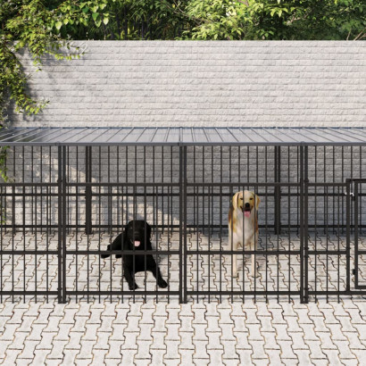 stradeXL Outdoor Dog Kennel...